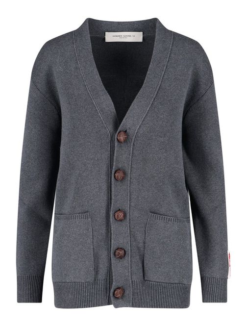 Back maxi logo cardigan