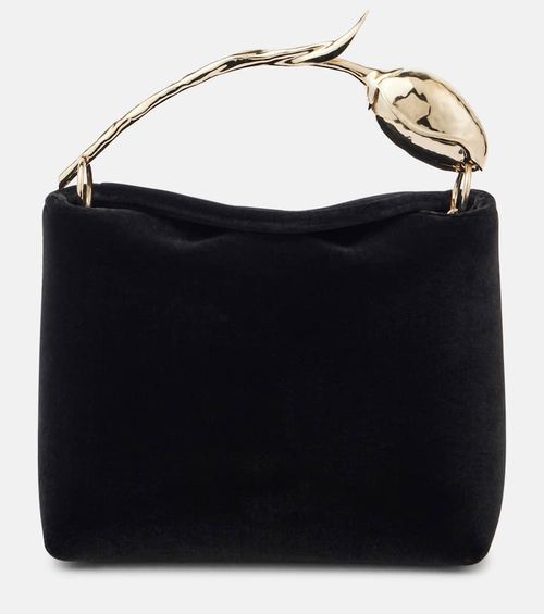 Bloom Mini velvet tote bag