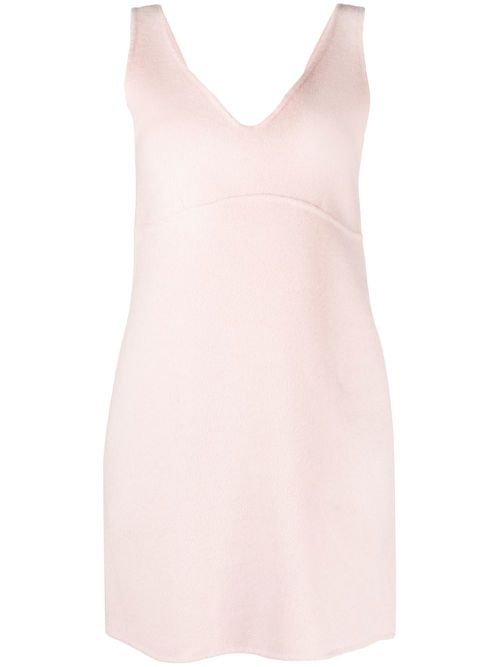 Sleeveless wool minidress - Pink