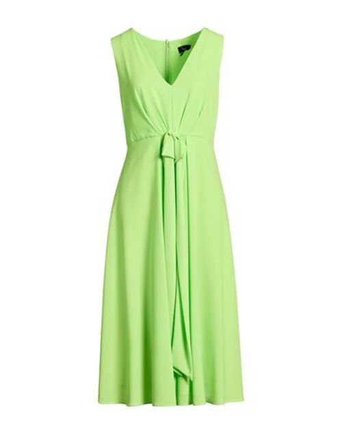 Woman Midi dress Lime green Size 8 Polyester