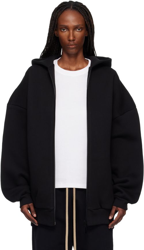 Black Athletics Zip Up Hoodie