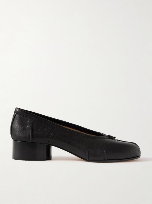 Tabi Split-toe Leather Ballet Flats