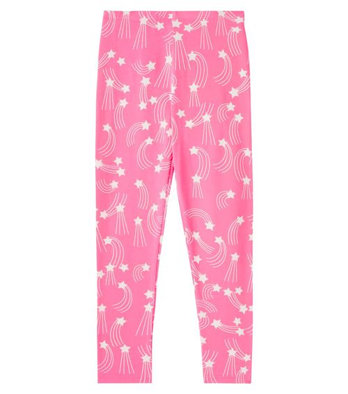 Printed cotton-blend jersey leggings