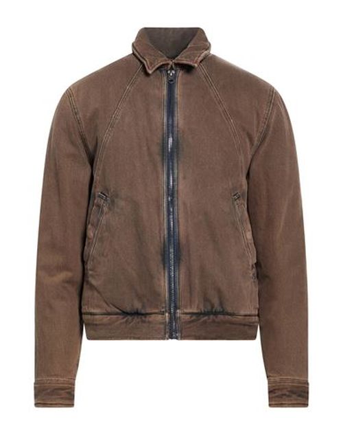 Man Denim outerwear Light brown Size XL Cotton, Recycled cotton