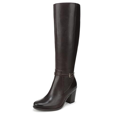 Naturalizer Women's Kalina Narrow Calf Knee High Boot Dark Brown Leather