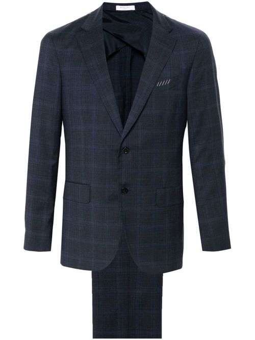 Single-breasted wool suit - Blue