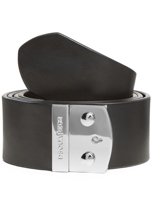 Logo-buckle belt - Black