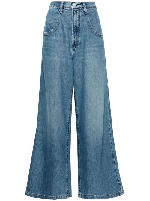 Skater high-rise wide-leg jeans - Blue