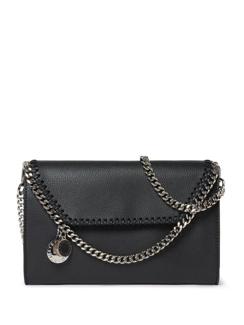 Falabella logo-charm MIRUM shoulder bag - Black