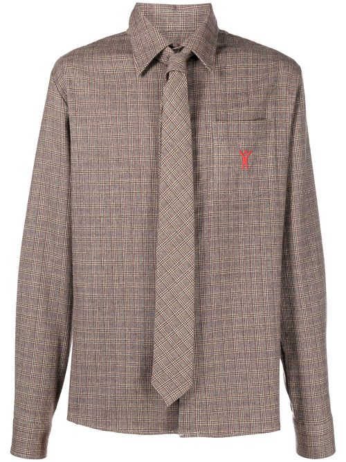 Basic Sharp shirt - Brown