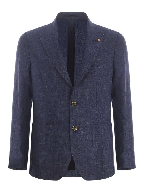 Jacket in linen and wool blend