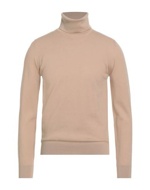 Man Turtleneck Beige Size 38 Merino Wool