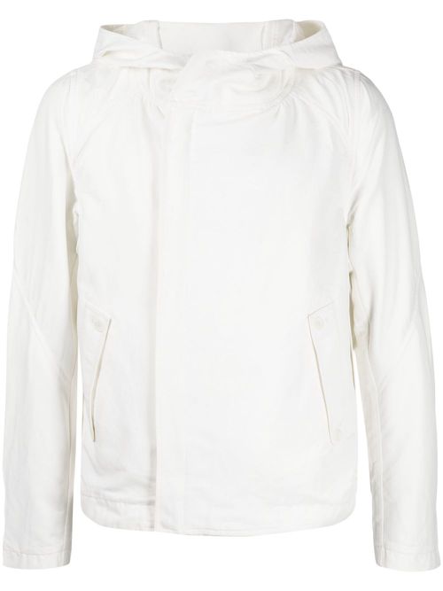 The Saladin off-centre jacket - White