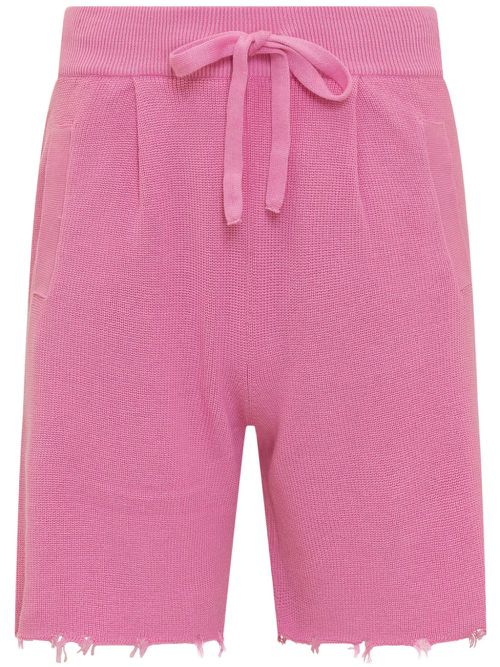 Raw-cut shorts - Pink