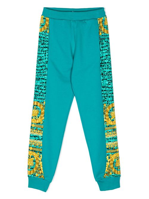 Strap detailing cotton track pant - Green