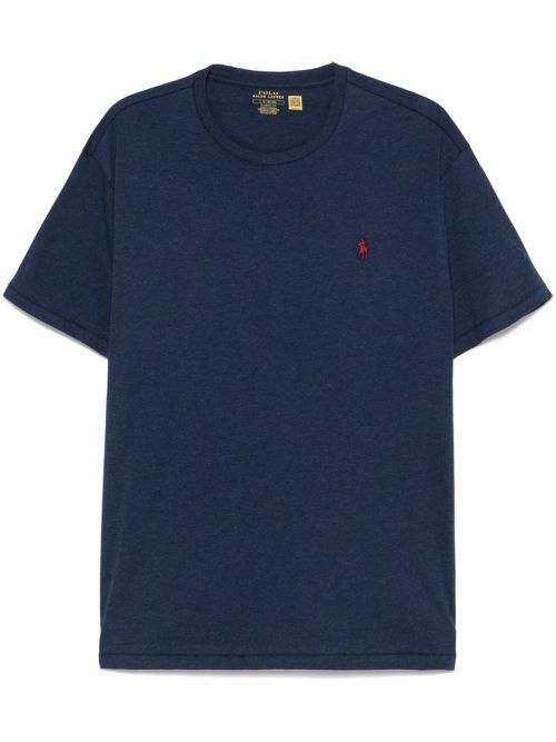 Polo Pony-embroidered T-shirt - Blue