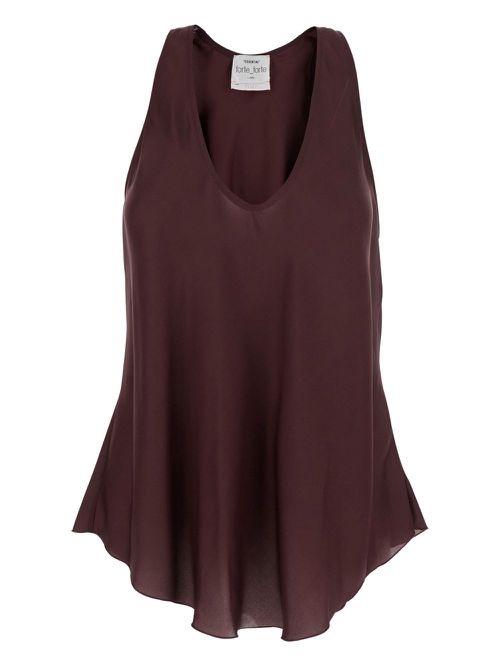 Forte Forte V-neck top - Red