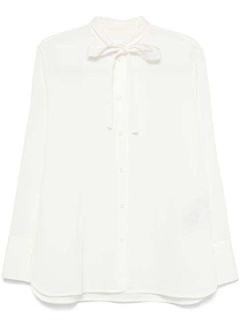 Pussy-bow shirt - White