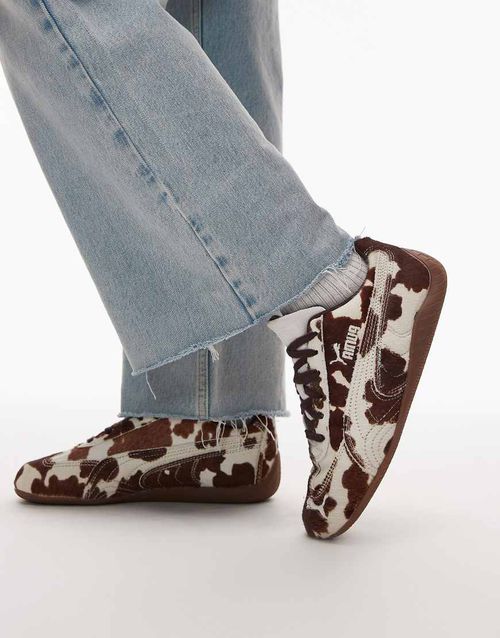 Speedcat trainers in cow print-Black