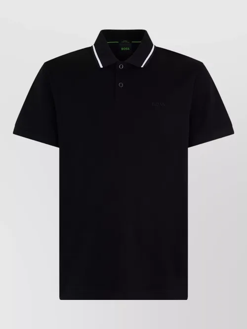 Boss - cotton polo shirt short sleeves casua
