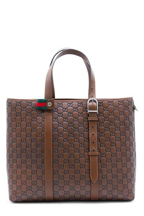 Gucci GG Emblem Large Tote Bag