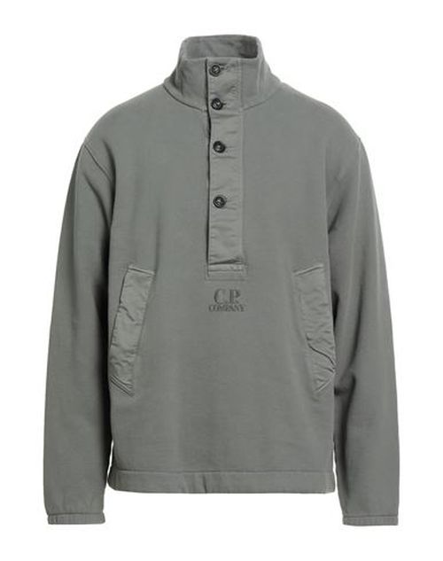 C. p. Company Man Sweatshirt Military green Size 3XL Cotton