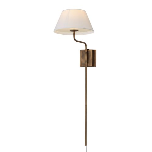 Weathered Brass Wall Sconce from the Dunbridge Collection