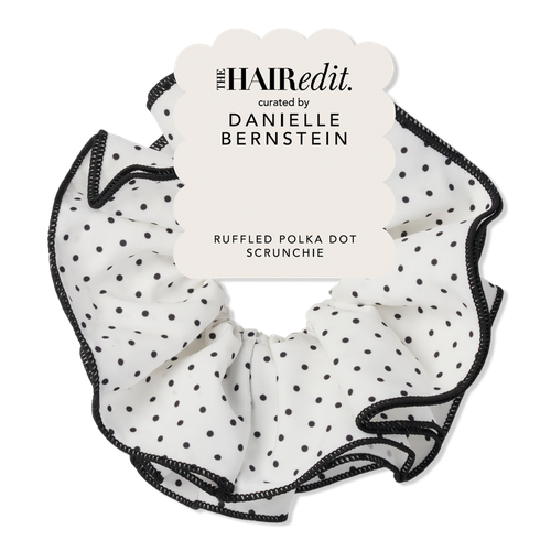 Ruffled Polka Dot Oversized Scrunchie