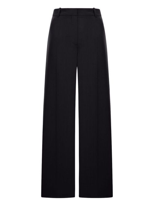 Wool Blend Fluid Trousers