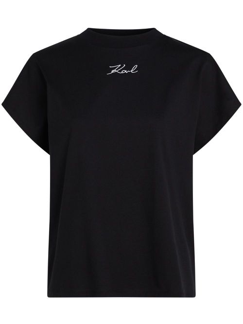 Karl Signature T-shirt - Black