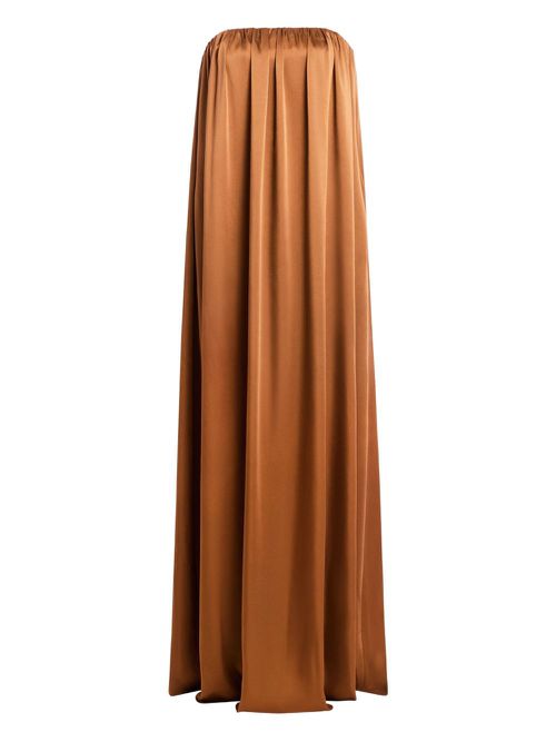 SER.O.YA Monique satin maxi dress - Brown