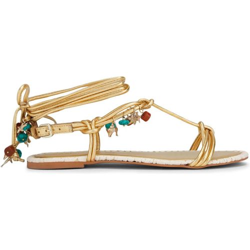 KG Kurt Geiger Womens Leather Roux Sandals - Gold