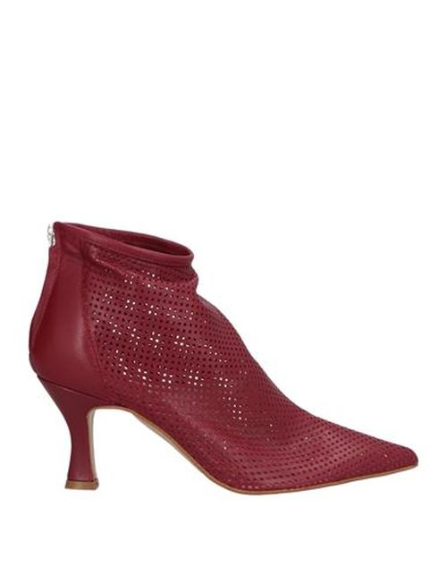 Ovyé Woman Ankle boots Burgundy Size 10 Leather