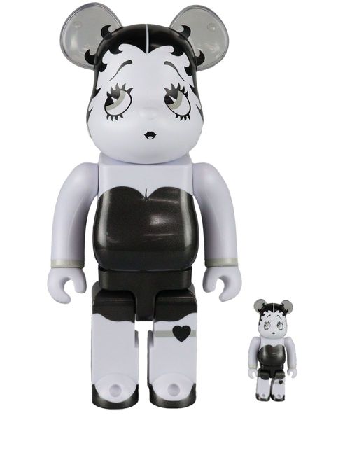 X Betty Boop BE@RBRICK 100% and 400% figure set - White
