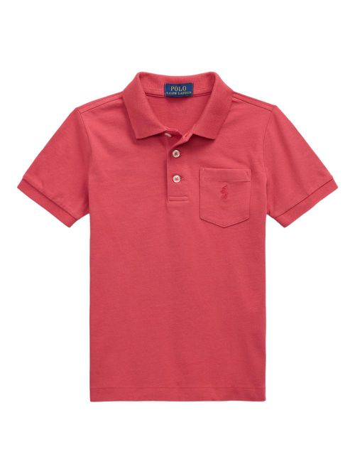 Chest-pocket polo shirt - Red