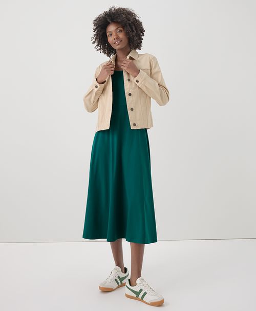 Women's Emerald Fit & Flare Midi Dress H