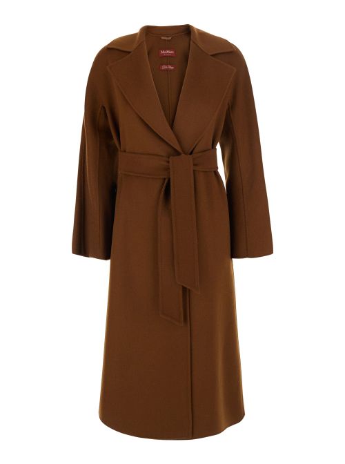 Wool-Cashmere Blend Coat — Brown