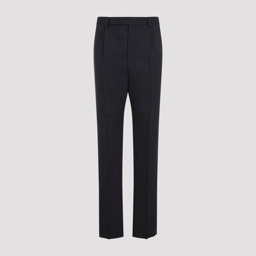 Men's Regular Straight-Leg Wool Pants