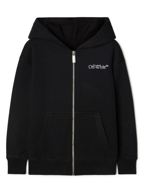 Bookish logo-print hoodie - Black