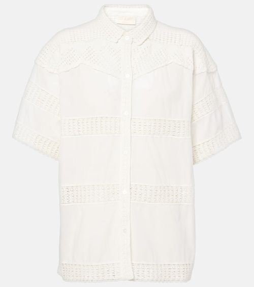 Ulla Johnson Amal paneled cotton crochet shirt