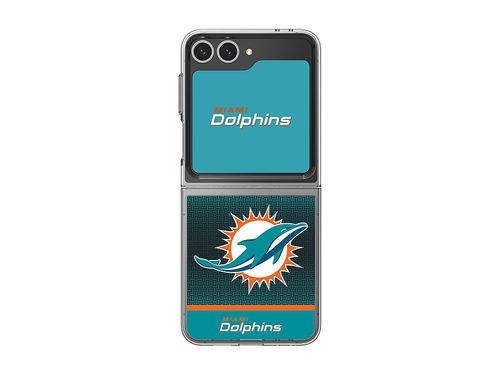 Miami Dolphins Galaxy Z Flip6 Flipsuit Case & Card(GP-KNFLMDONF1)