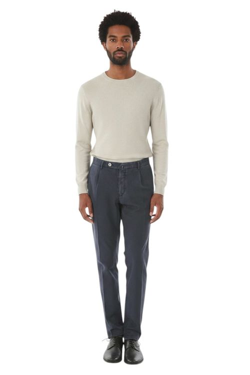 Blue Regular Chino Pants