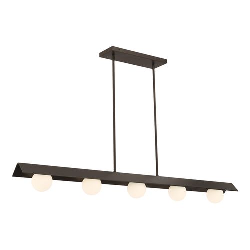 Dark Bronze LED Linear Chandelier from the Vestra Collection