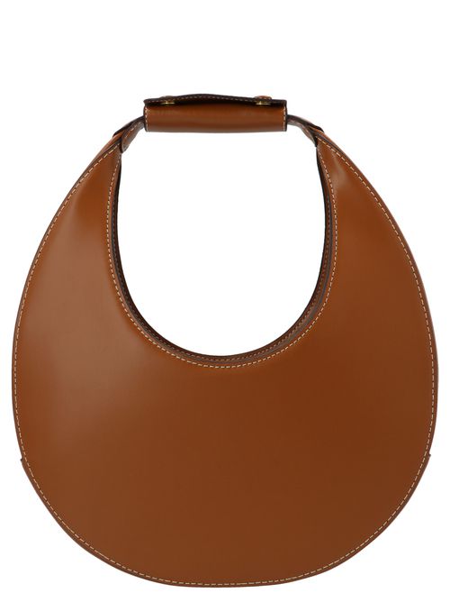 Moon leather shoulder bag - Brown