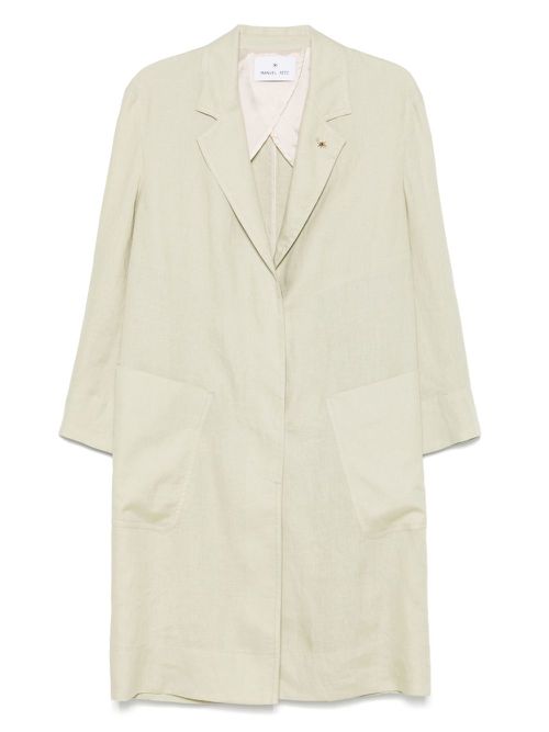 Manuel Ritz linen coat - Green
