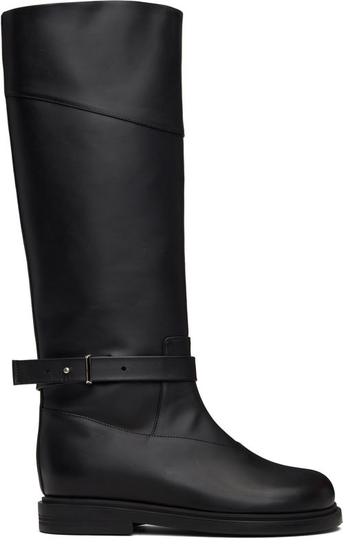 Black Belted Angt Long Tall Boots