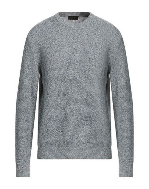 Man Sweater Light blue Size 38 Cotton