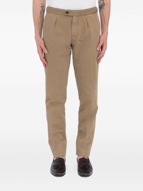 Incotex pleat-detailing trousers - Neutrals