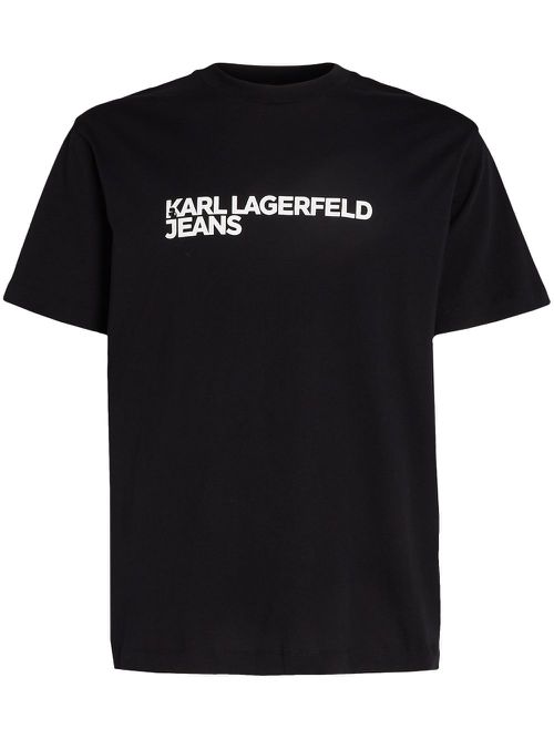 Logo-print organic-cotton T-shirt - Black