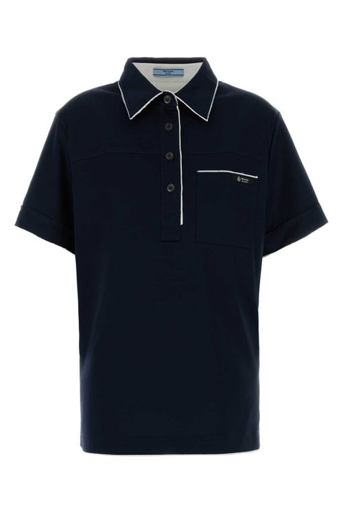 Cotton Polo Polo Shirt — Navy